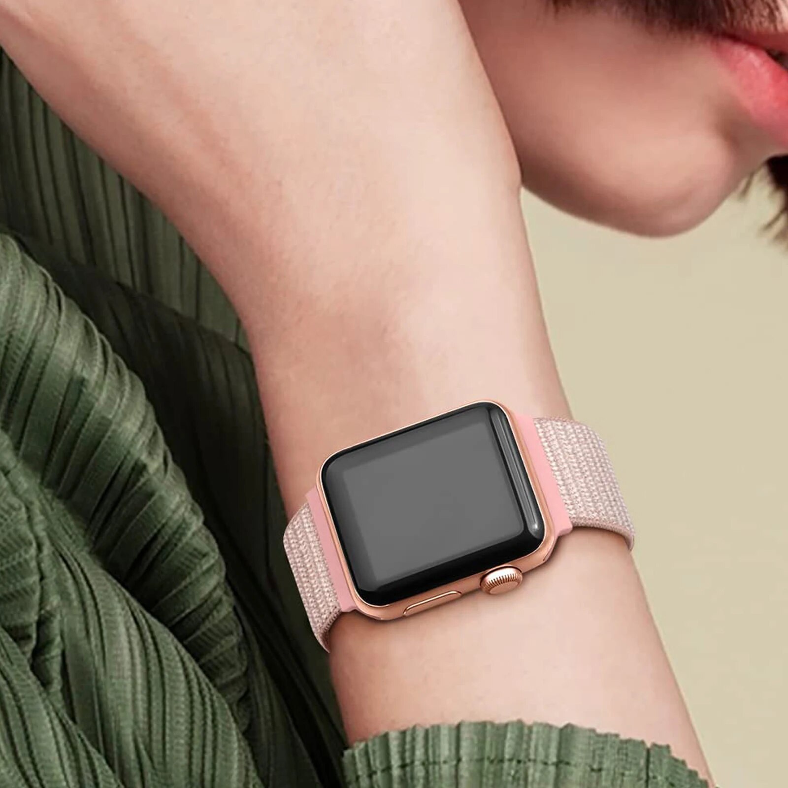2 Packs Nylon Bands Compatible with Apple Watch 38mm 40mm 41mm 42mm 44mm 45mm 49mm for IWatch Series 9/8/7/6/5/4/3/2