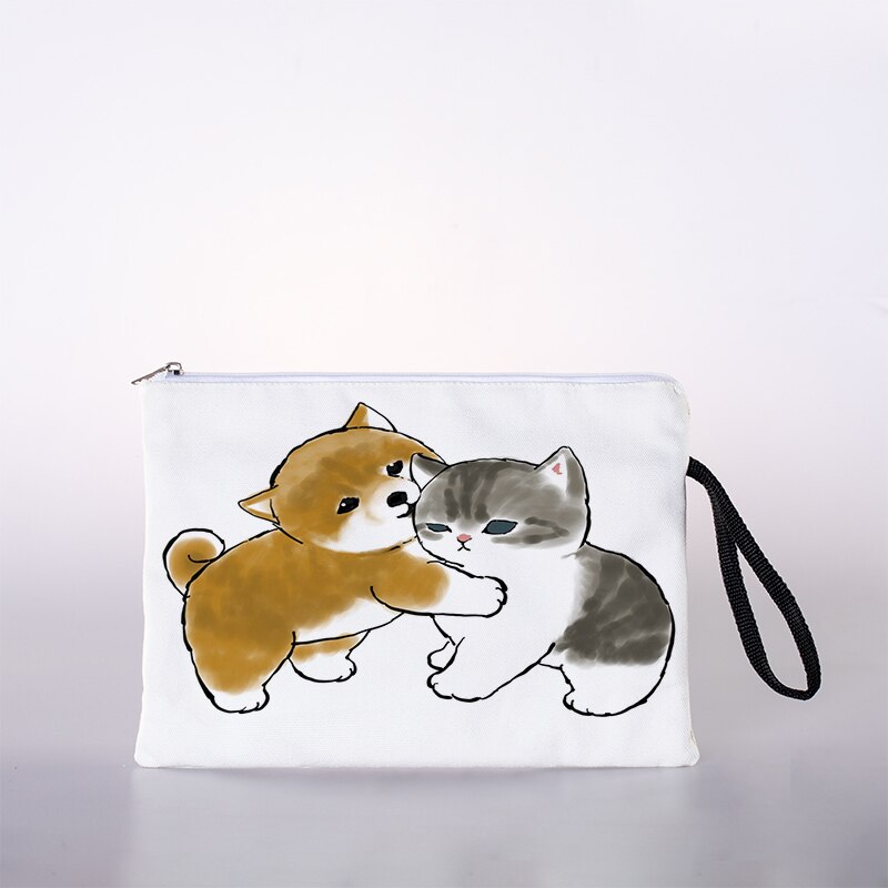 Öl malerei katze drucken kosmetik tasche, frauen kosmetik tasche, mädchen kosmetik tasche, weibliche Toilettenartikel lagerung tasche: 5
