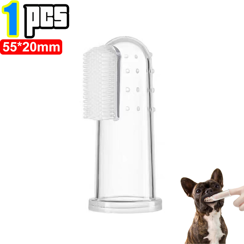 Silikon Weiche Haustier Finger Manschette Zahnbürsten Hund Pinsel Mundgeruch Zahnstein Zähne Pflege Werkzeug Katze Reinigung Peeling Silicagel Haustier Liefert: Licht Grün