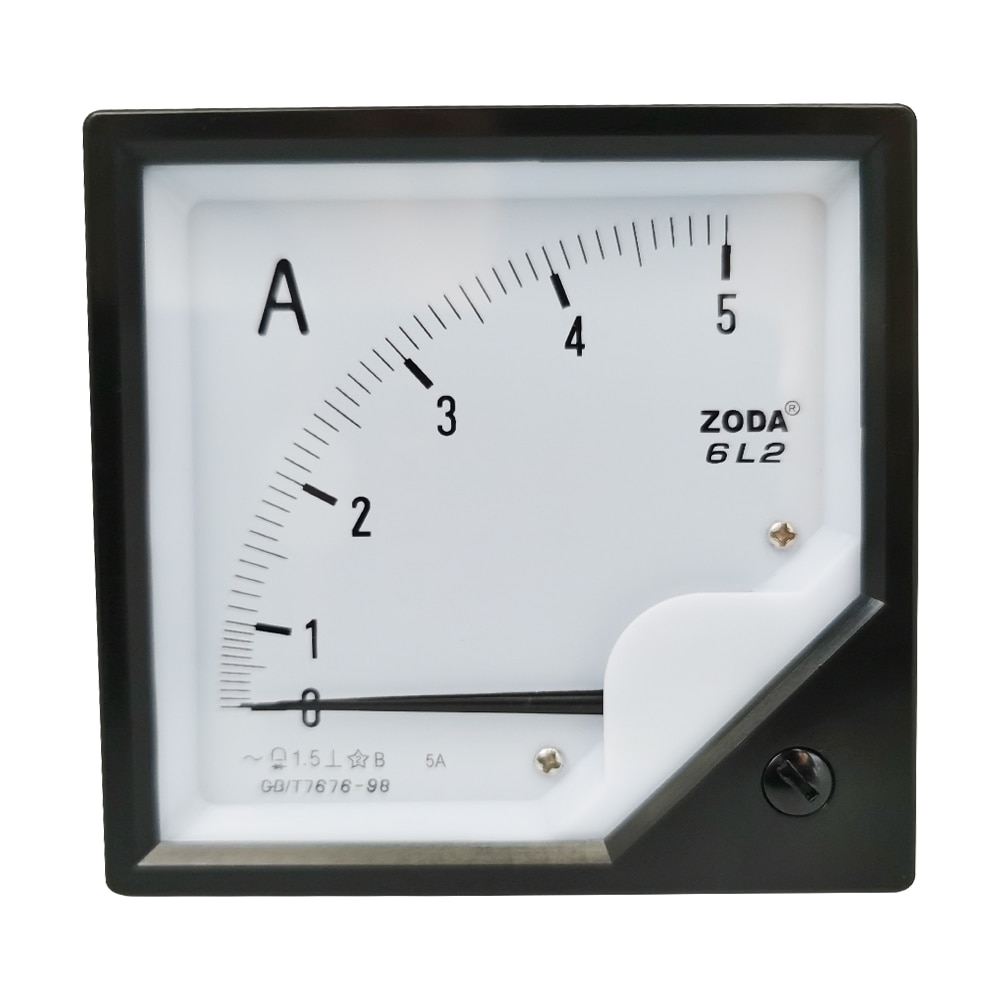 1PC 6L2-A 5A 10A 15A 20A 30A AC Direct Analog Meter Panel AMP Current Ammeter Gauge Pointer Ammeter 80*80MM Amperimetro AC