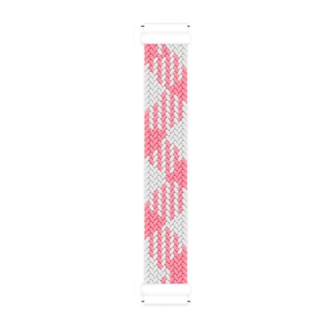 Nylonowy pleciony pasek pętli Solo dla Xiaomi IMILAB KW66 pasek bransoletka pas dla imilab kw66 wymiana paska od zegarka opaska Correa: XXS / Pink and white