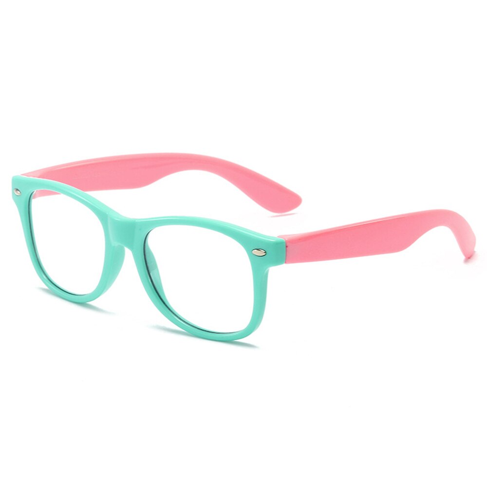 Boy Transparent Girls Eyeglasses Anti Blue Light Eyeware Frame Kids Square Children: 6