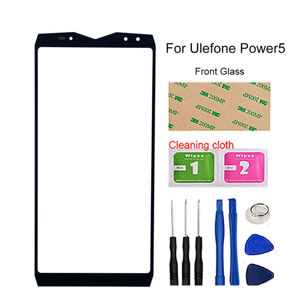 Power 5 3 Phone Front Outer Glass Pancel For Ulefone Power 3 / 5 Glass Screen Panel (No LCD Touch Screen): Power5 Tools