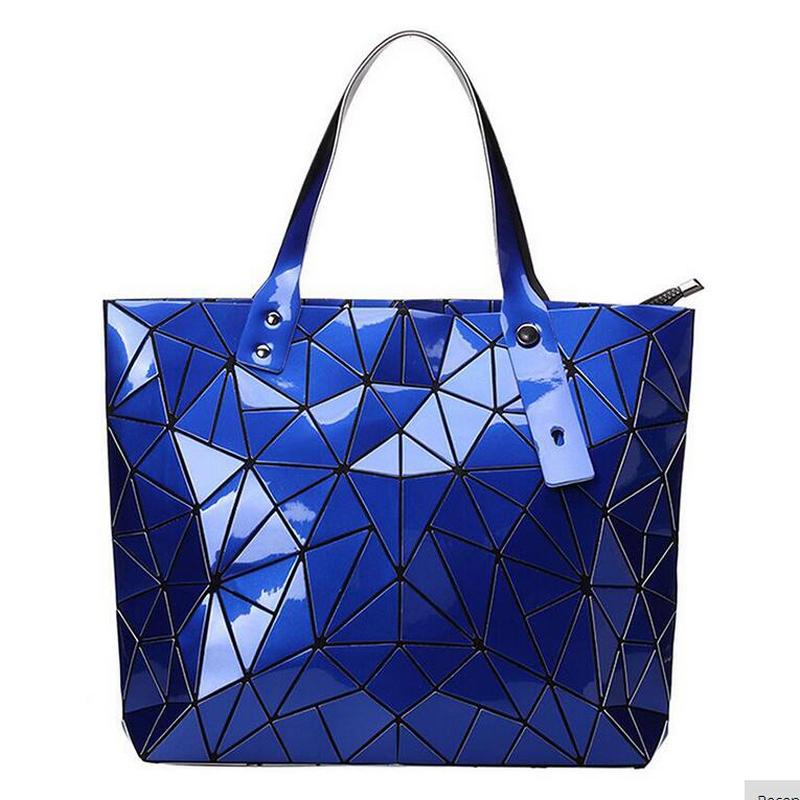 Bao Frauen luxus Handtasche Strand Hand Taschen Hologramm Schulter Tasche sac ein haupt Messenger Kupplung bolsa feminina Silber: blue