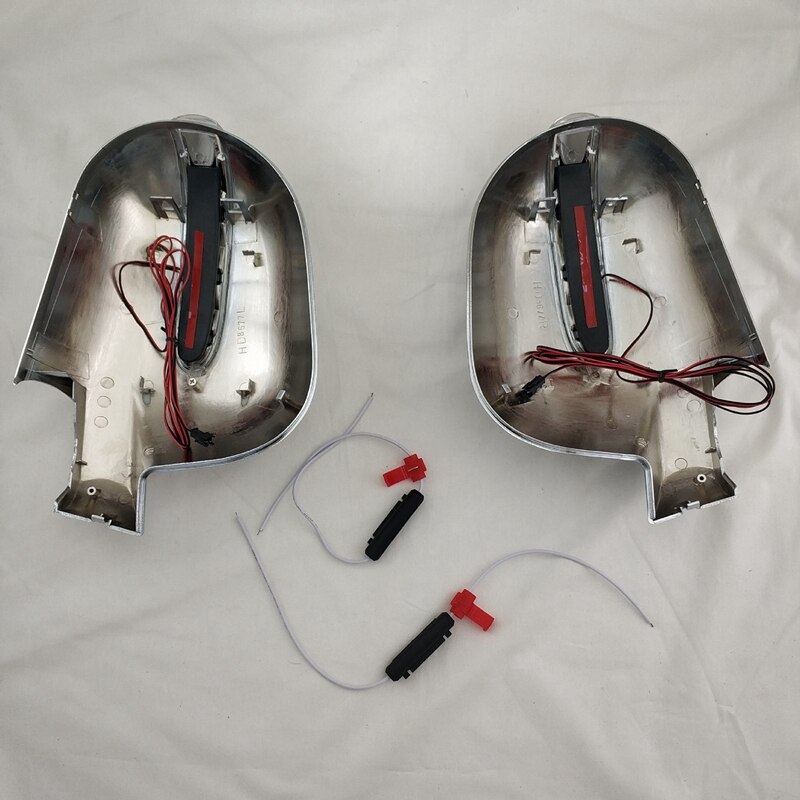 Porta retrovisor porta espelho cobre com led acessórios do carro para mercedes-benz m-classe w163 ml 1997-2005 abs cromado