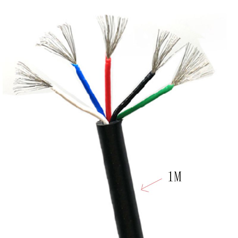 5 Cores Silicone Cable Wire Electronic Soldering Iron STC-T12 Line Welding Station Handle High Temperature Resistance DIY 19QB