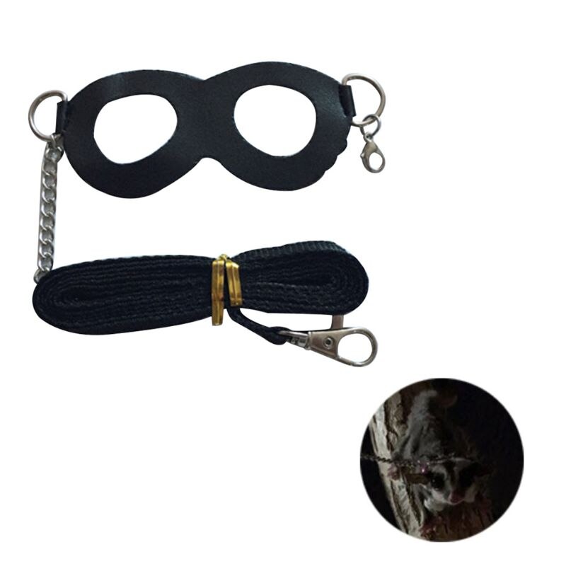 Harnais Anti-nœud pour Hamster, Chinchilla, souris, Rat, écureuil, sangle Anti-morsure, corde de Traction fendue, petite laisse d&#39;entraînement pour animaux de compagnie