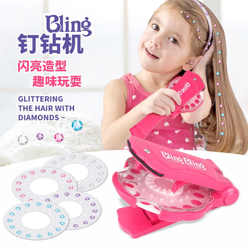 Blingers 180 Gems Machine Deluxe Set Meisjes Speelgoed Spelen Jewel Refill Diy Hair Styling Tool Diamant Stickers Verjaardag Cadeaus Voor kids