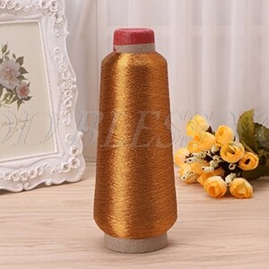 Gold Silber Farbe Linie Computer Kreuz-stich Garn Gewebt Stickerei Linie Stickerei Gewinde linie textil metallisch: 3