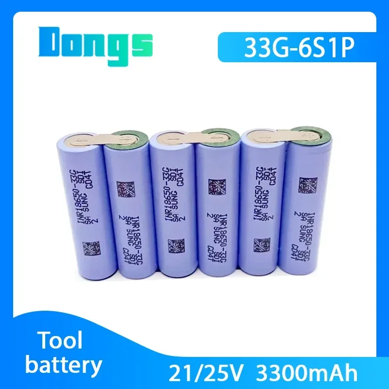 Batterie de tournevis Rechargeable 1S3P 2S1P 2S2P 4S1P 4S2P 5S1P 5S2P 6S1P 3.7 ~ 18V 18650 33G 3500mAh, entretien ou assemblage: Rose