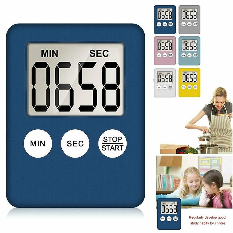 Large Digital LCD Kitchen Cooking Timer Count-Down Waring Clock Timers Time Kitchen Up Alarm Tools Magnetic Kitchen Supplier