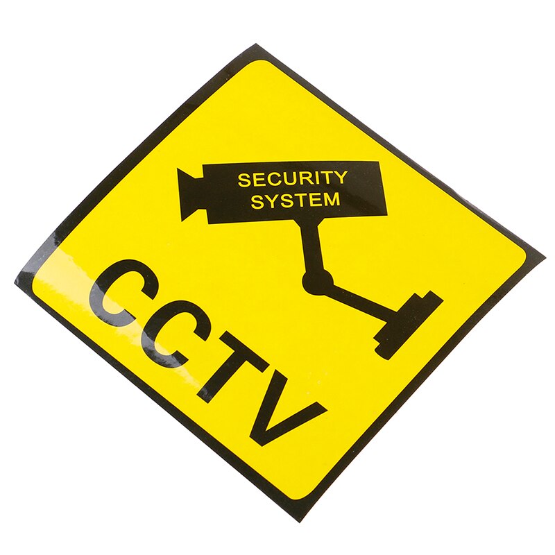 10pcs Warning Sticker Monitoring Warning Sign Secu... – Grandado