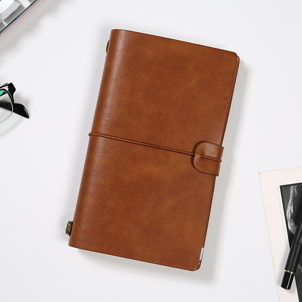 Traveler Journal Diary Loose-leaf Notebook Pen Holder Record Book Stationery