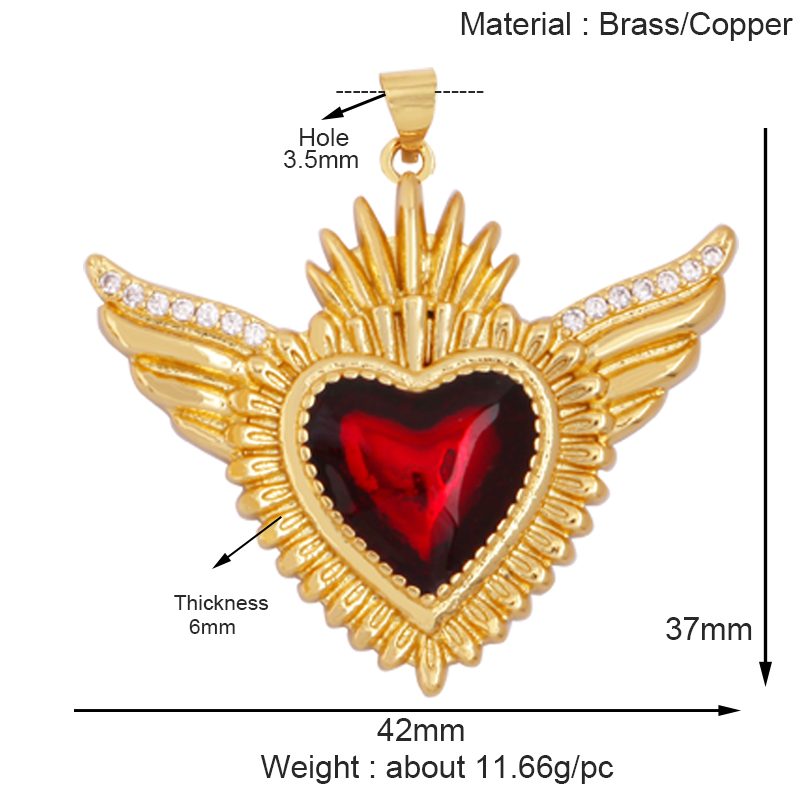 Colgante con dije de corazón de amor victoriano rojo sagrado fino a la , cuentas de cristal de semillas coloridas de estilo bohemio, suministro de collar de joyería L95: Negro
