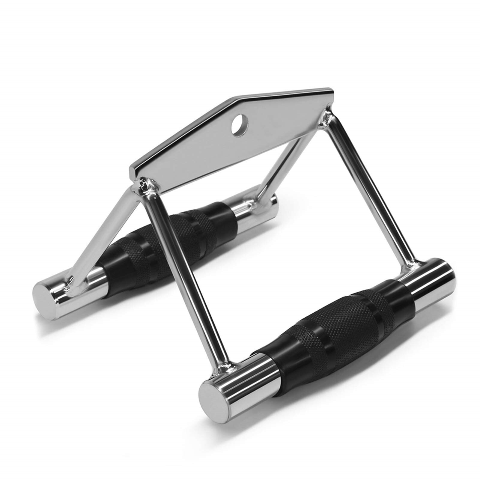 Non-slip V Handle Cable Machine Attachment Multi Rotation Gym Pull Down Rope Accessories Bodybuilding Biceps Triceps Grip Bar: White