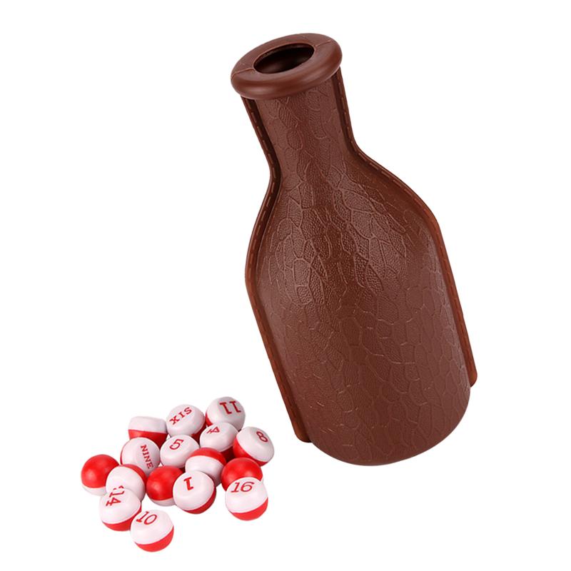 1 PC Shaker Flasche einstellen Schwimmbad Snooker Billard Würfel Flasche Würfel Schütteln Flasche mit Nummeriert übereinstimmen Bälle für Einkaufen Kneipe Verein Bar
