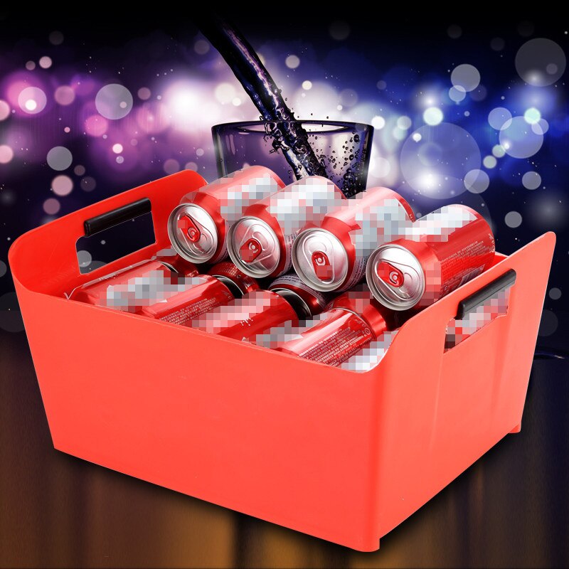 Plastique bière vin panier glace baril KTV bière barre boîte barre ensemble en plastique champagne vin cristal grand support peut bière support refroidisseur