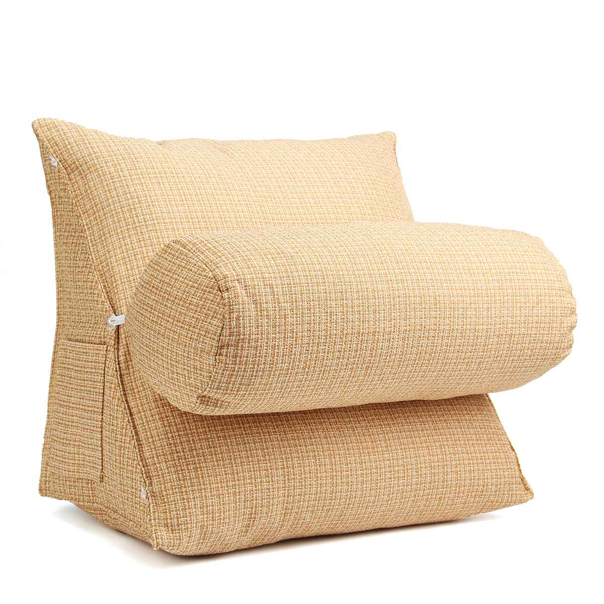 Poduszka z klinem poduszka z bawełny sofa regulowana z powrotem poduszka z klinem pas lędźwiowy wspierający z głową na szyję poduszka robić czytania: Ciemny khaki