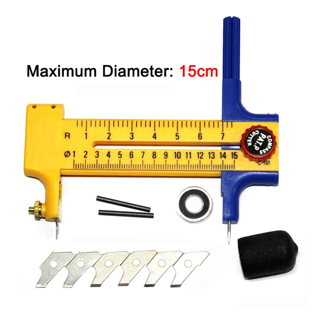 Circle Cutter C-101 Photo Paper Cutter Compass Circles DIY Tool Tangential Device 10-150mm diameter round cutter