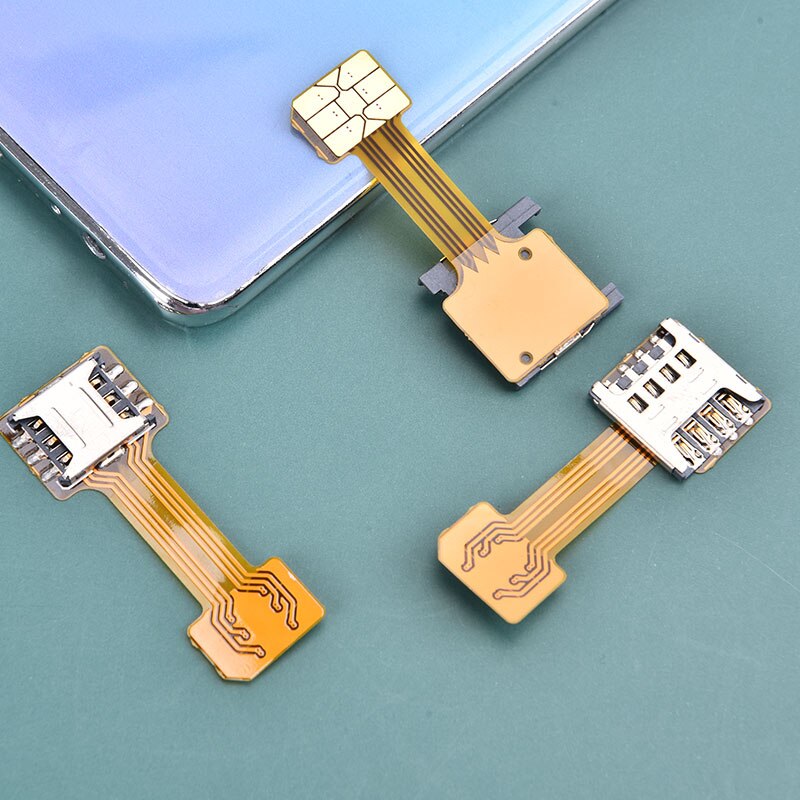 1PC Card Adapter Universal TF Hybrid SIM Slot Dual SIM Card Adapter Micro Extender Nano Card Adapter