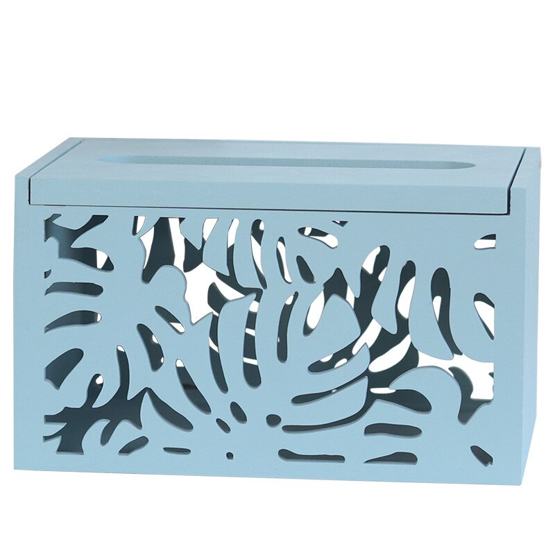 Simple Wooden Tissue Box Container Hollow Napkin Storage Box Home Office Restaurant Desktop Decor Tissue Dispenser Organizer