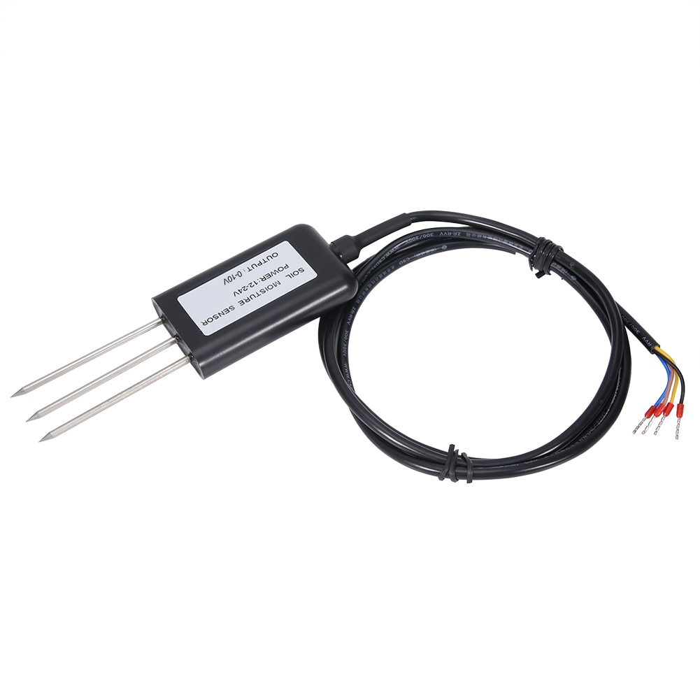 0-10V 2-In-1 Soil Temperature Humidity Sensor Soil Moisture Sensor Transmitter ABS 316 Stainless Steel