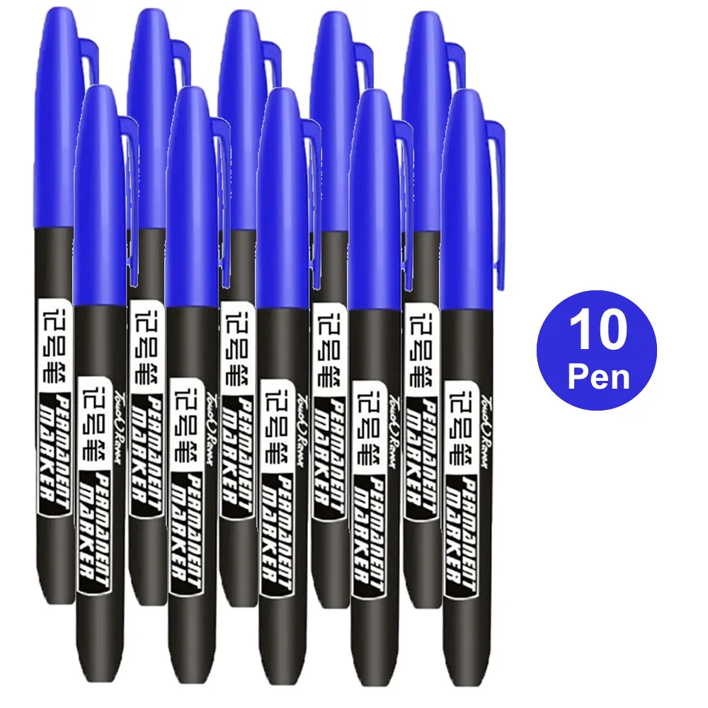 1/6/9/20PCS Permanent Marker Pen Manga Drawing Markers Black Blue Red Waterproof Ink Sketch Pens Stationery Art School Supplies: plum