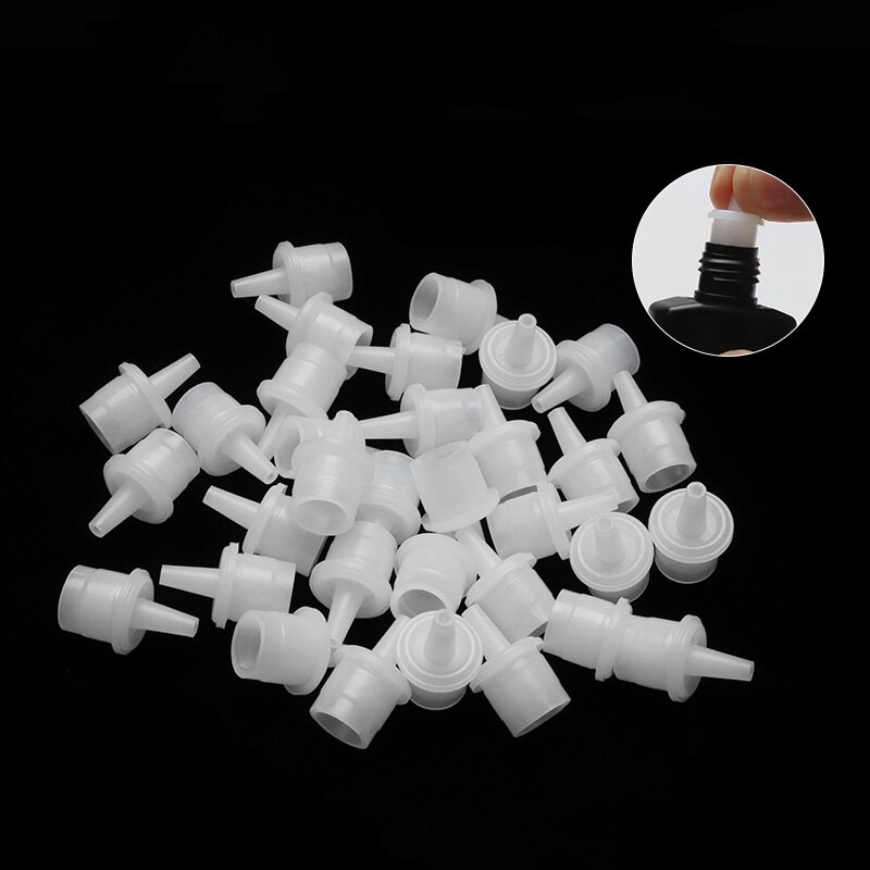 20 stücke Flasche hals Wimpern Erweiterungen Kleber Flasche Stopper Wimpern Wachstum Flüssigkeit Container Abdichtung Ersatz Kopf Spezielle Stecker