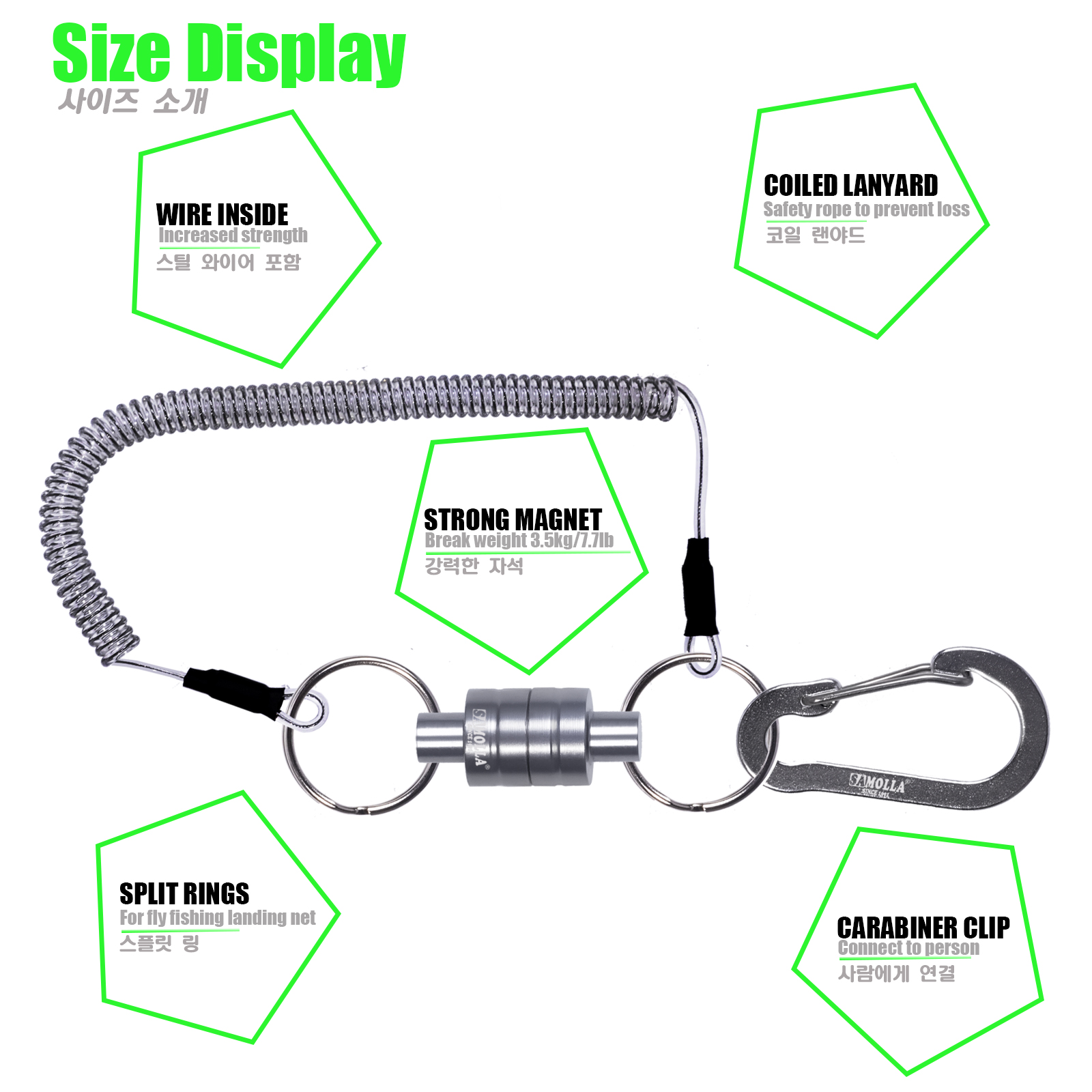 Magnetische Netz Freisetzung Halfter Mit Spiral- Schlüsselband Fliegen Angeln Werkzeuge Starke Magnet Karabiner Schnelle Schnalle Anti Seil Zubehör