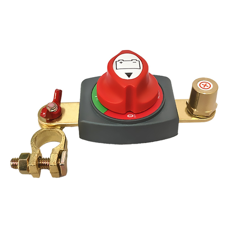 Auto Messing Batterij Disconnect Switch 12V 24V 48V Marine 200A 300A Dual Batterij Massa schakelaar Afgesneden Schakelaar Voor Auto Boot Rv: Rood