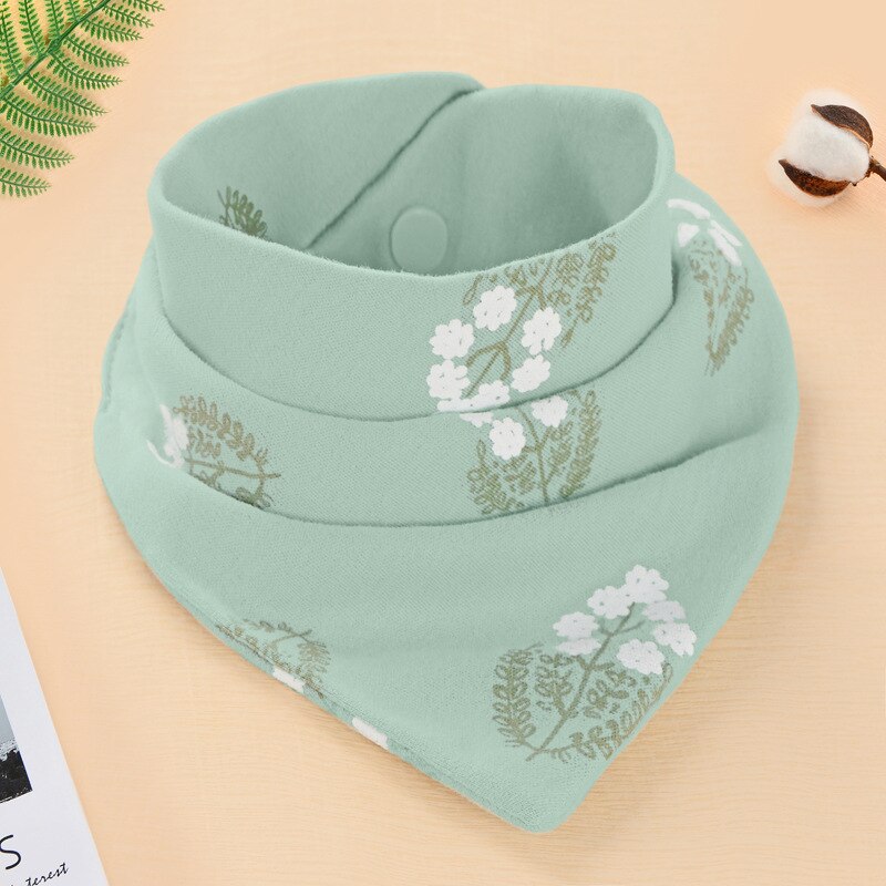 45*31 Cm Zachte Katoenen Bandana Baby Slabbetjes Double Layer Baby Baberos Burp Doek Voeden Kiel Gesp Peuter Sjaals dribble Handdoeken: 11