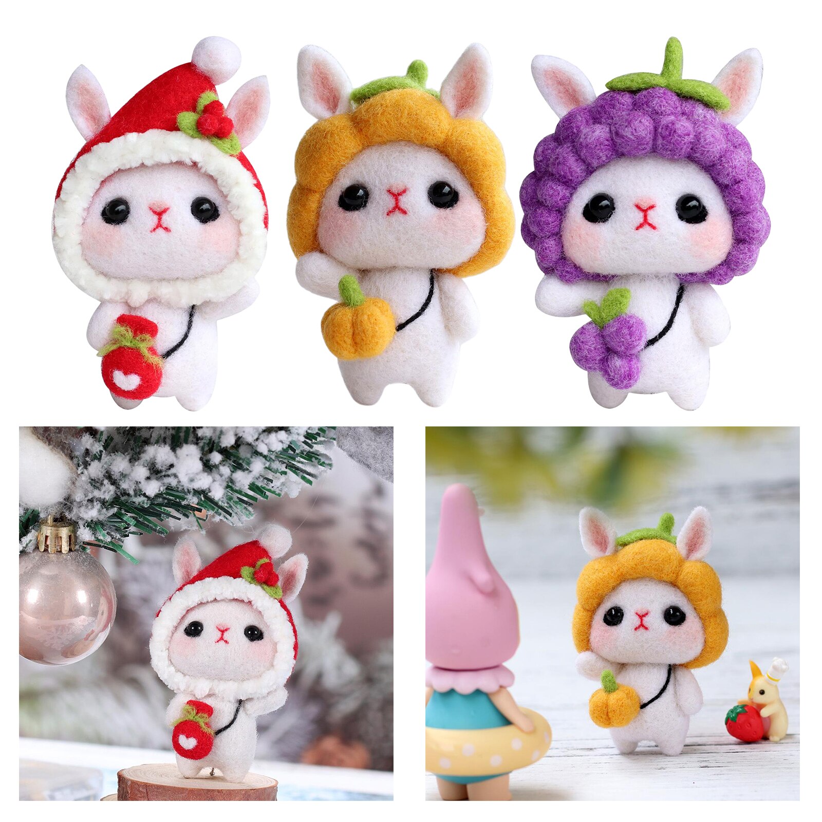 Needle Felting Starter Kit for DIY Craft Animal Home Xmas Decor Birthday