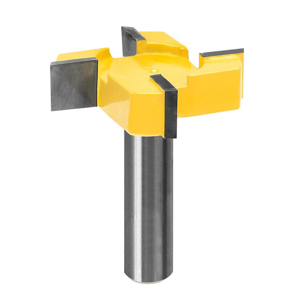1/2" Shank Wood Milling Cutter Planing Tool Adapter Collet Shank Surfacing Flattening Router Bit T-blade Slab Woodworking Tools: A4