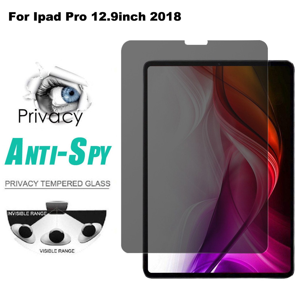 Privatlivets fred anti-spy hd pet film skærmbeskytter til ipad pro 12.9/11 tommer tablet skærmbeskytter 1029#2