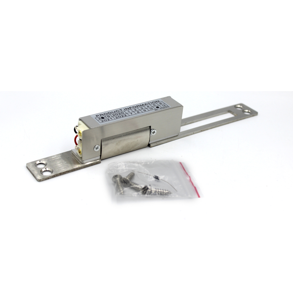 Cerradura de puerta de golpe eléctrico Fail Secure Fail Safe NO NC cerradura de puerta de golpe eléctrico DC12V panel largo puerto Dual