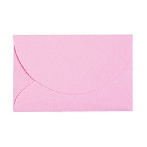 50 Pcs/Set Korean Retro Kraft Paper Envelope Vintage 9*6cm Mini Series Wedding Stationery Envelopes: Pink