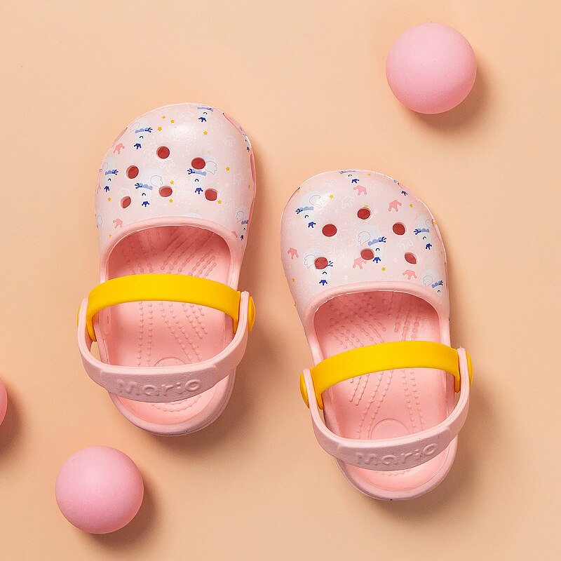 Baby Slippers Children Garden Shoes Summer Children Boy Shoes Non-slip Soft Bottom Cute Baby Boy Girl Shoes Sandals Slippers: Pink / 16