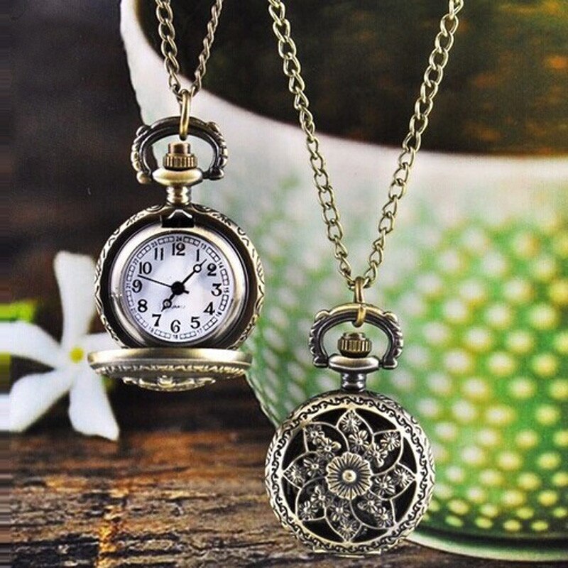 Reloj Vintage Pendant Fob Watches Mens Women Chain Necklace Pocket Watch Women's Dress Hours Retro Quartz Watch #Zer