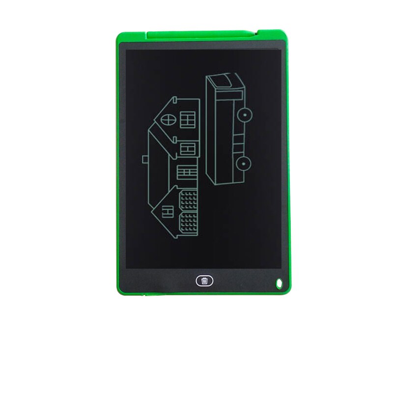 12 inch Drawing Board LCD Screen Writing Tablet Digital Graphic Drawing Tablet Handwriting Pad Pen color writing board for kids: Single color green