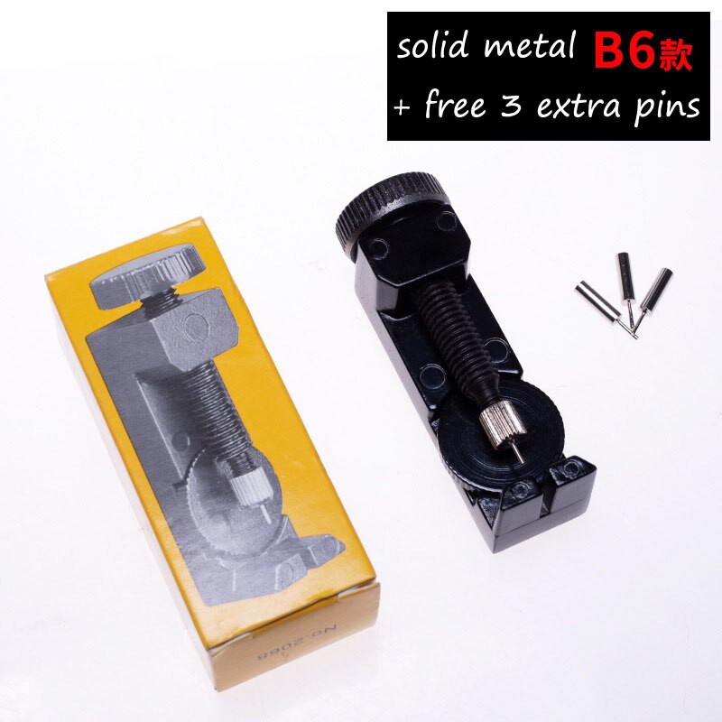 Watch Band Link Pin Remover Repair Tool Kit for Watchmakers Metal Chain Spring Bar Removal Set Watch Strap Length Adjust Tool: B6