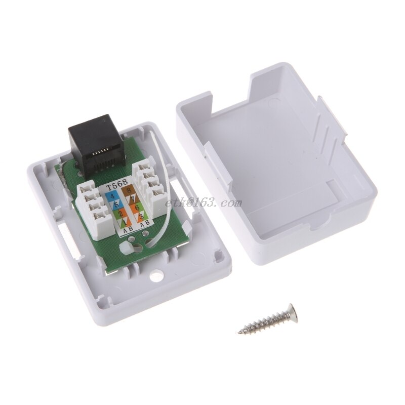 Caja de montaje de escritorio Cat5e RJ45 8P8C, modelo de HM-HB01 UTP sin blindaje, puerto único,