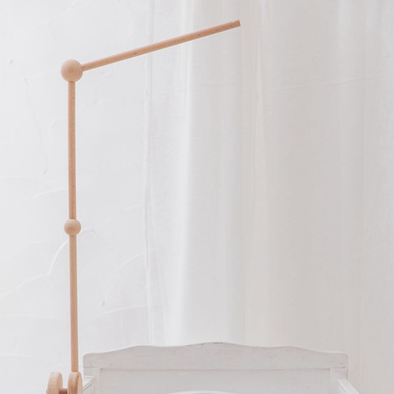 Baby Houten Bedbell Ondersteuning Mobiele Bedbell Speelgoed Frame Arm Ondersteuning Kinderwagen Speelgoed Voor 0-4 Jaar Oude Baby