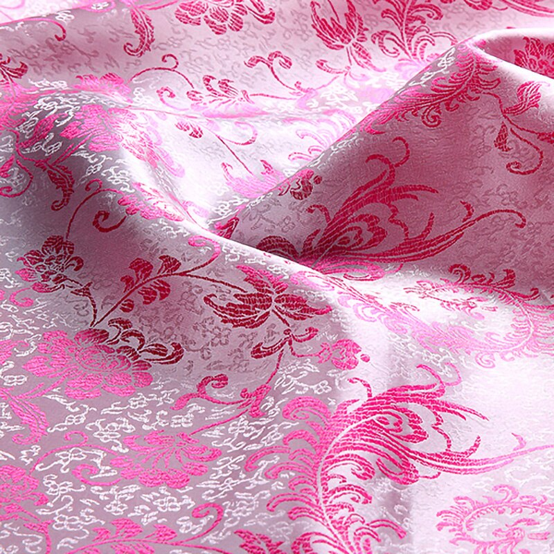 Bruiloft decoratie Wit brokaat stof satijn Jacquard cheongsam stof avondjurk tissue JA27