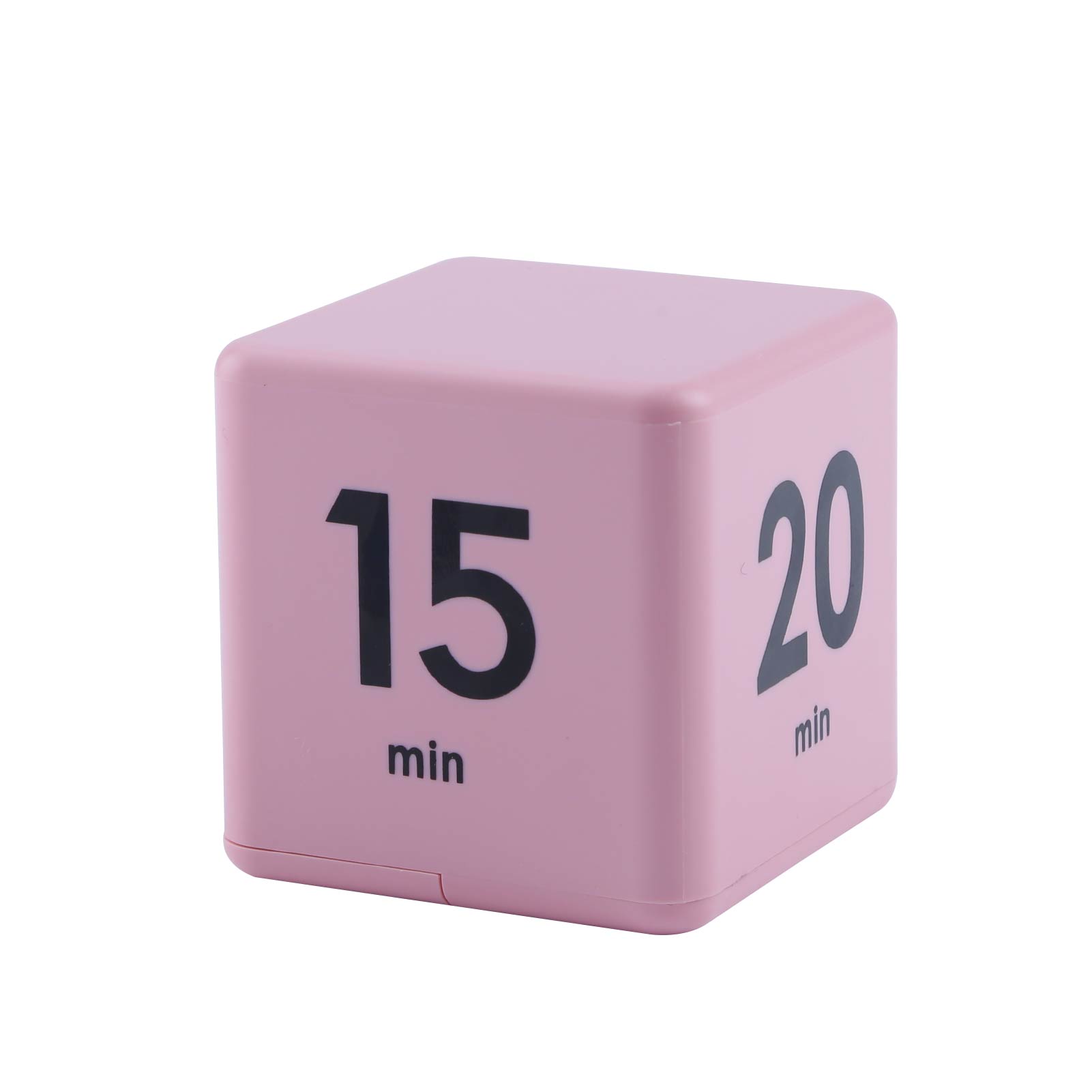 Rollover Timer For Set Time Reminder Kitchen Study Sport Office Portable Time Management Tool Cube Countdown Timer: Pink