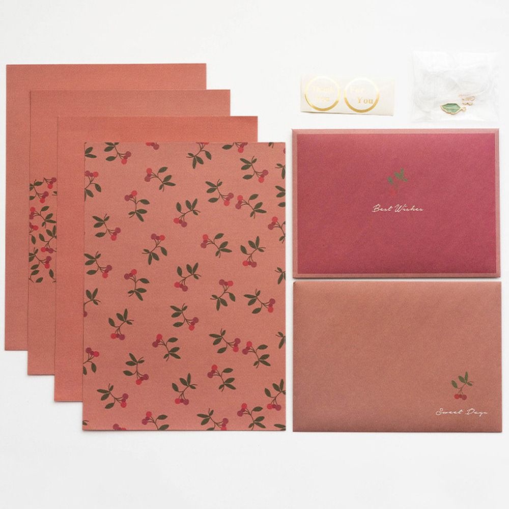 Kartki Podarunkowe Kwiaty Kwiatowe Koperty DIY Pocztówka z Naklejkami Bloki robić Pisania Listów Kartki z Życzeniami Kawaii Papier robić Pisania Listów Zaproszenia Kartki: żółty