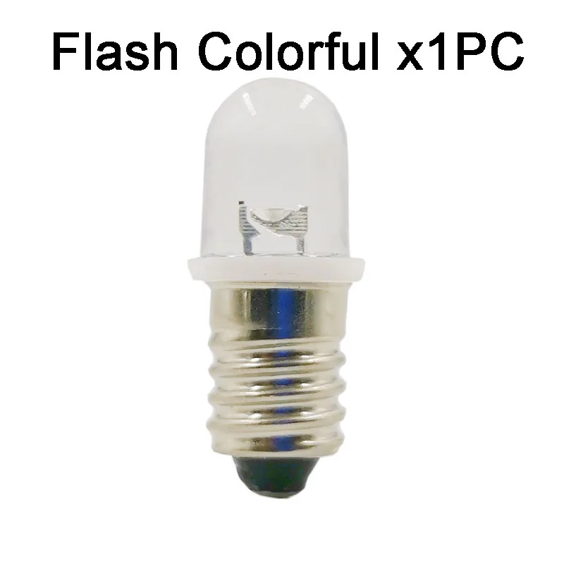 E10 Screw LED Light Beads DC 12V 18V 24V Indicator Lighting Bulb Blue Yellow Red Green White Color Lighting DIY Accessroies: MULTI / 40w