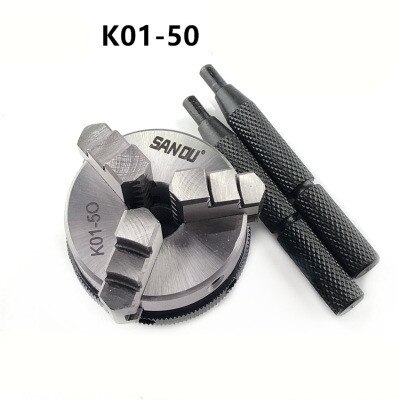 3/4 Kaken Staal Hout Draaibank Chuck 50Mm 63Mm Handleiding Chuck Zelfcentrerend Diy Metalen Hout Draaibank Gereedschap: K0150