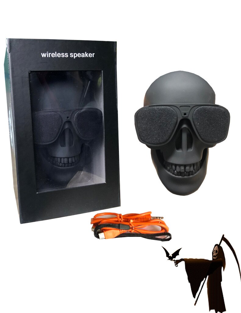Draagbare Aeroskull Draadloze Bluetooth Speaker Mini Skull Speaker Mobiele Subwoofer Multipurpose Speaker