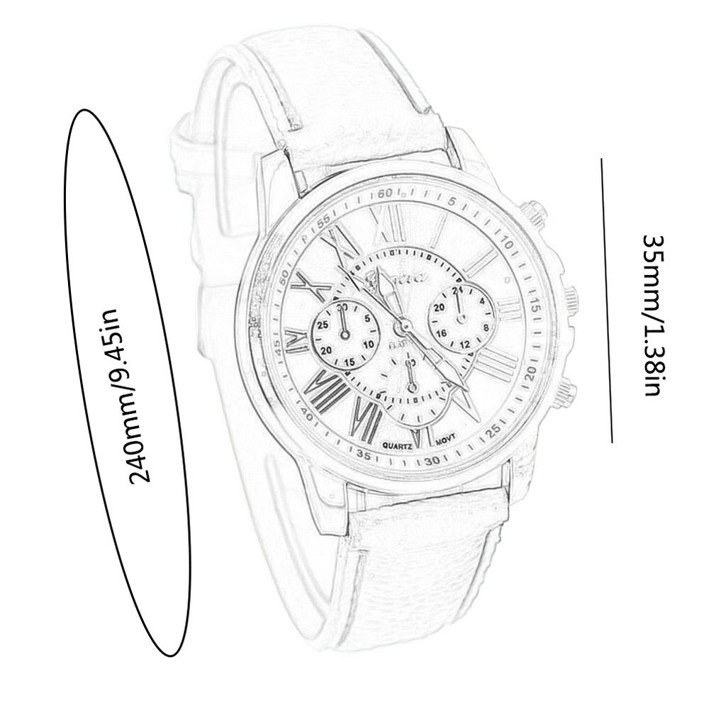 Merk multifunctioneel analoog ronde grote wijzerplaat quartz leren band horloge polshorloge kleurrijke band