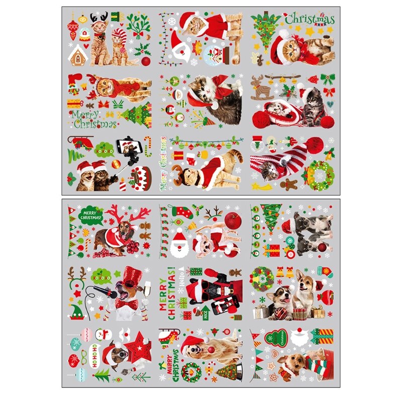Window Sticker Decoration Christmas Home Office Bar Club Yard Decorations Easy To Stick And Remove Party Supplies